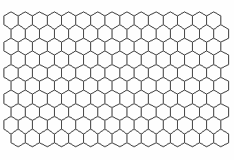 Файл:Kohonen network hex topology.png